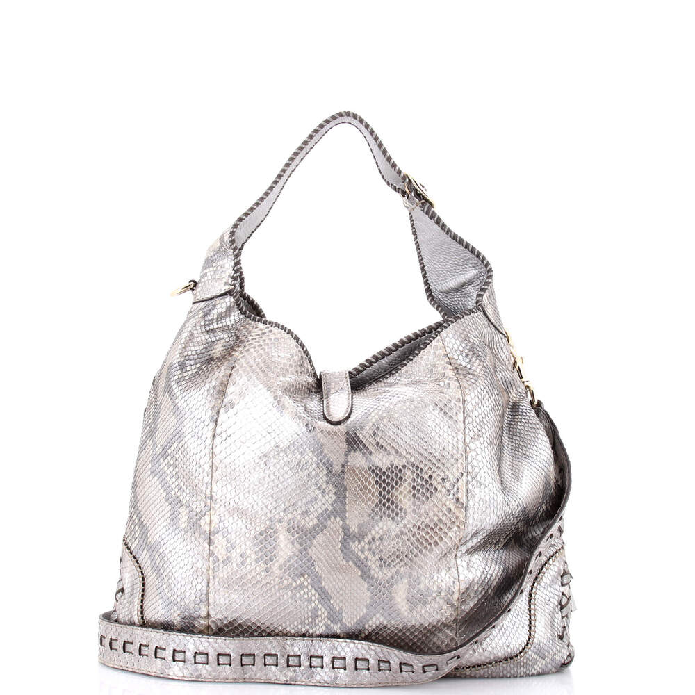 Gucci New Jackie Bag Python Large #226014g11b - image 3